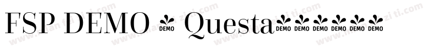FSP DEMO - Questa字体转换